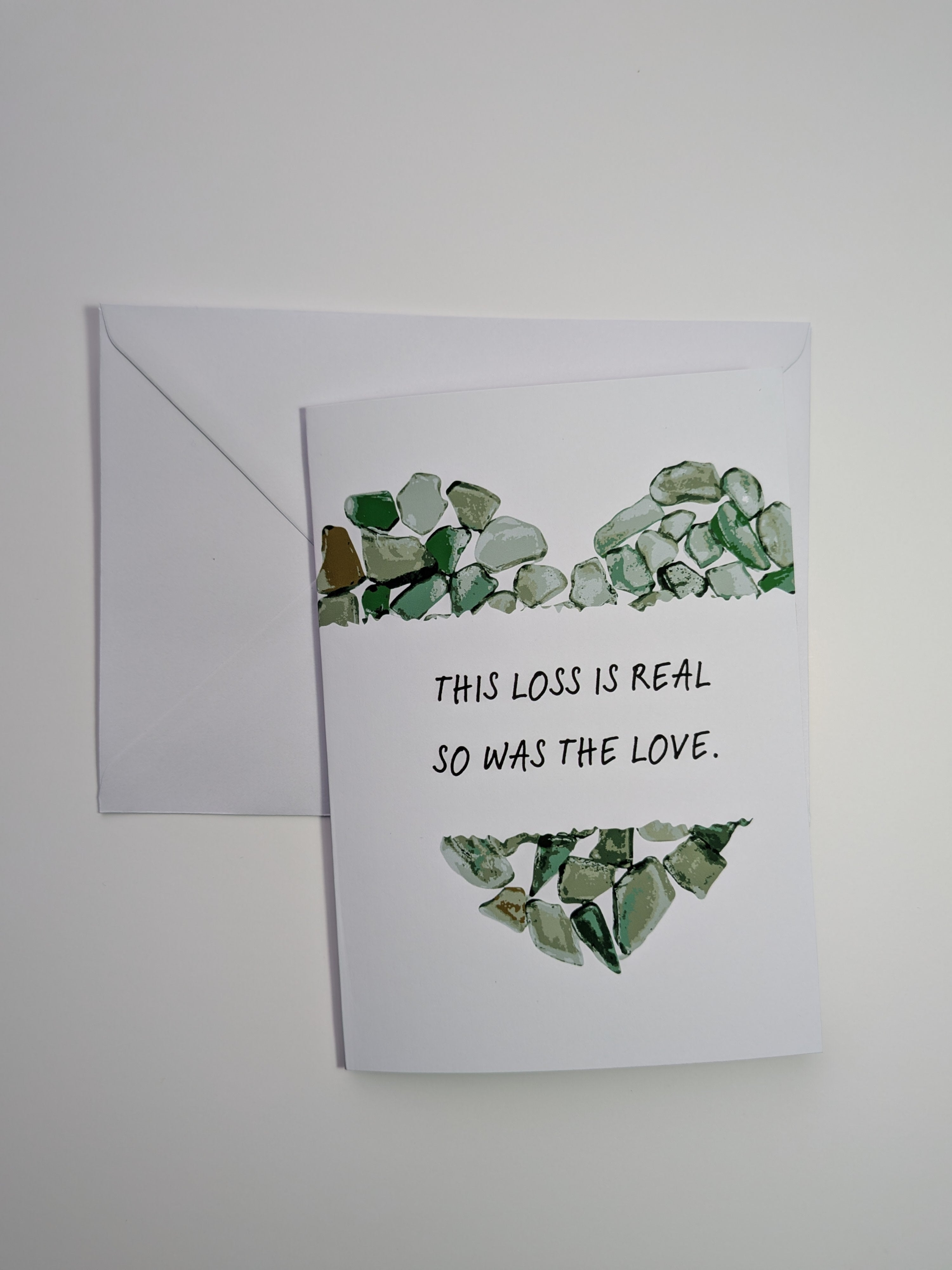 sympathy card for loss of loved one | thoughtful condolence card | sentimental A6 greeting card UK