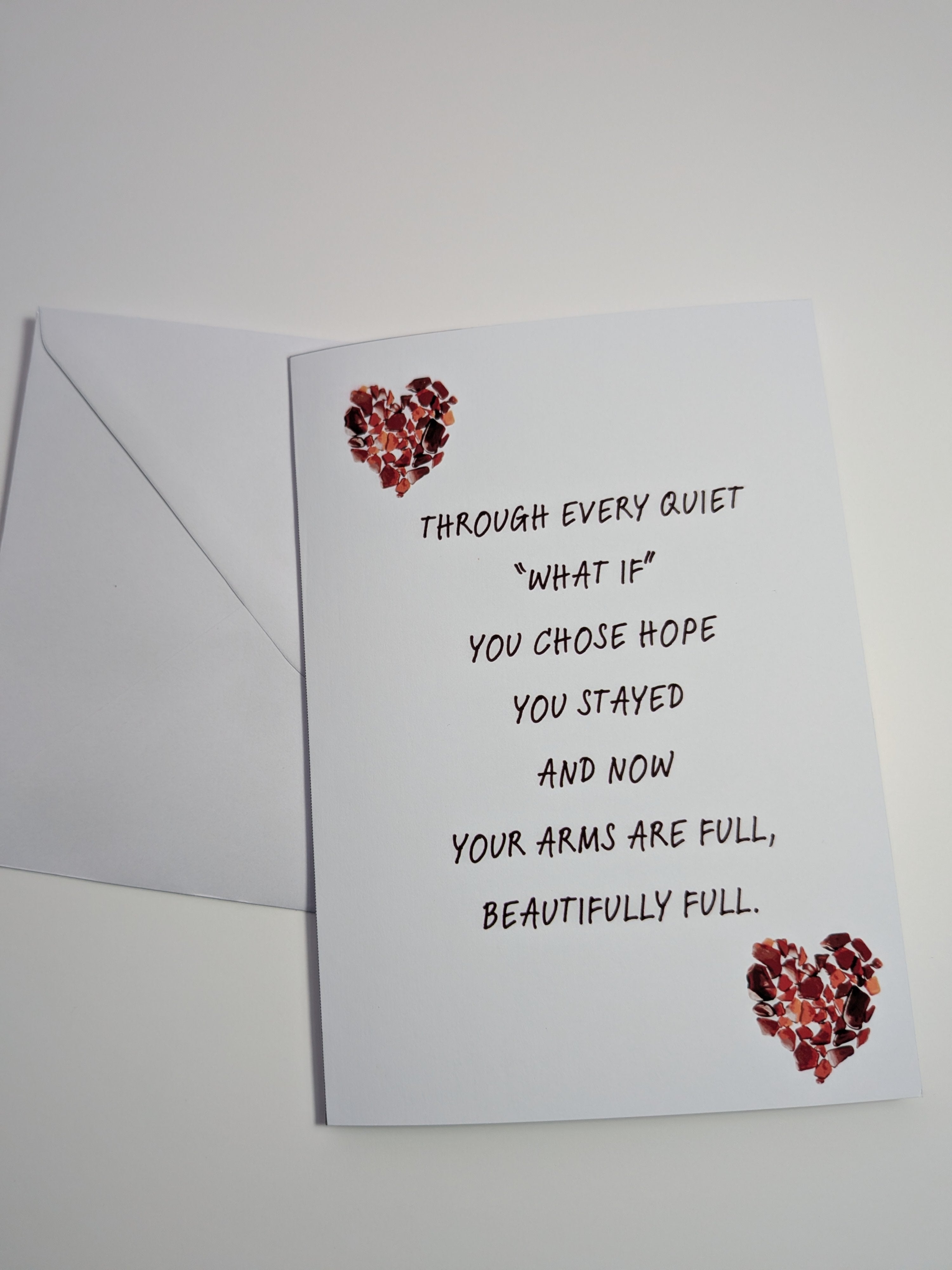 New baby card, long awaited baby card, IVF / Rainbow baby cards