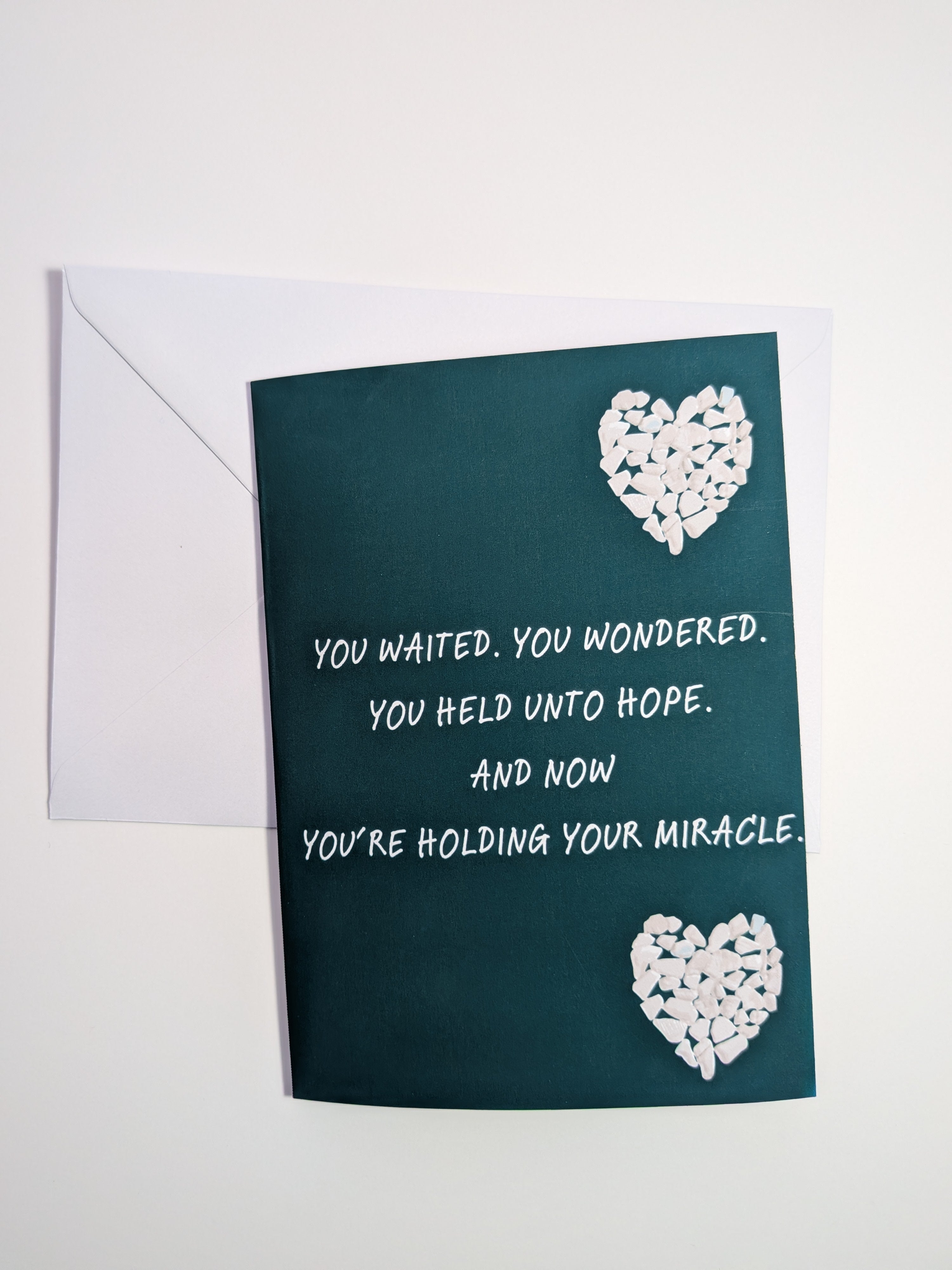 long waited baby card | IVF baby Rainbow baby cards | A6 greeting card UK