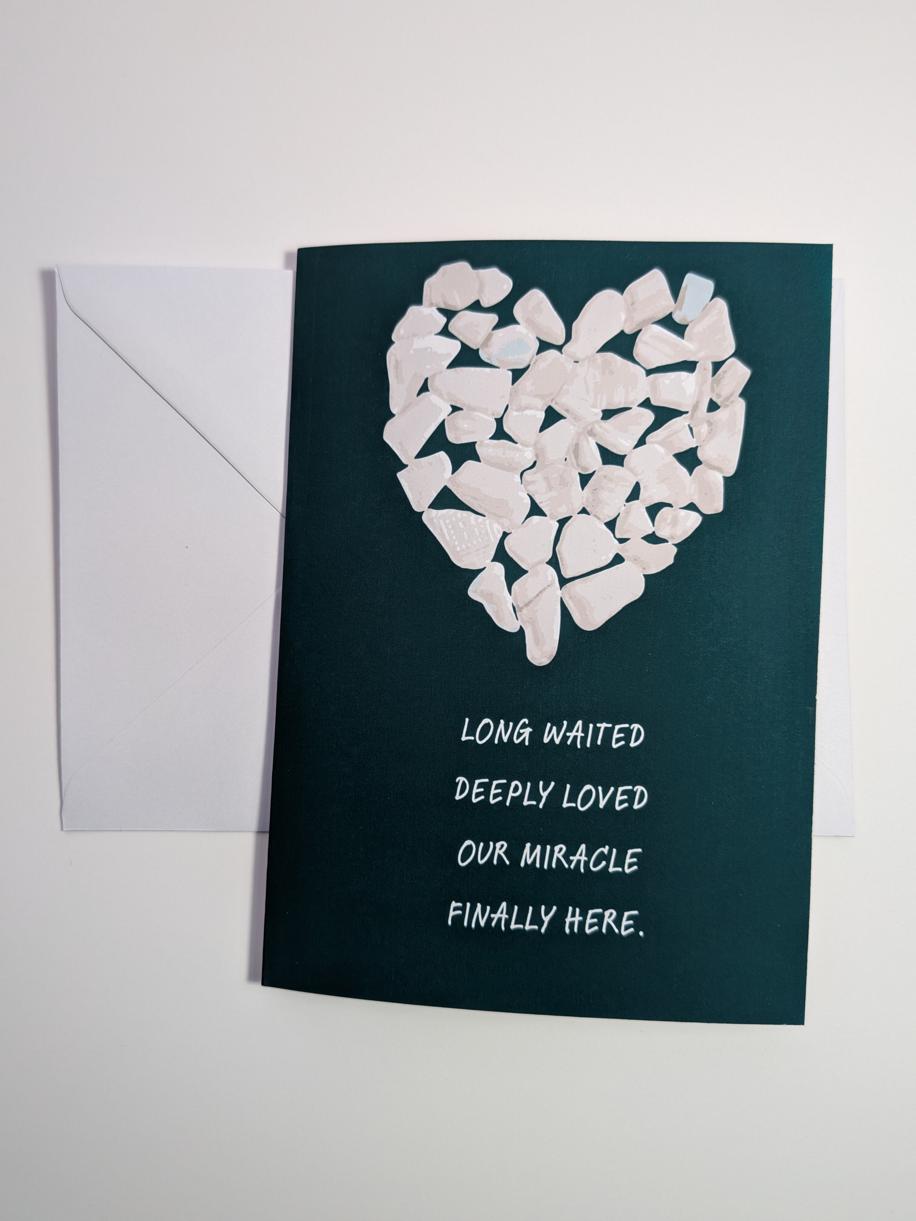 New baby card, long awaited baby card, IVF / Rainbow baby cards