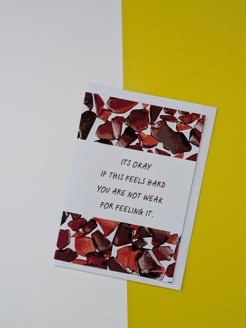 Gentle encouragement cards for friends, family and loved ones going through hard seasons, illness, burnout and difficult times. Thoughtful and sentimental cards. Steady reassuring words for when someone needs strength.
