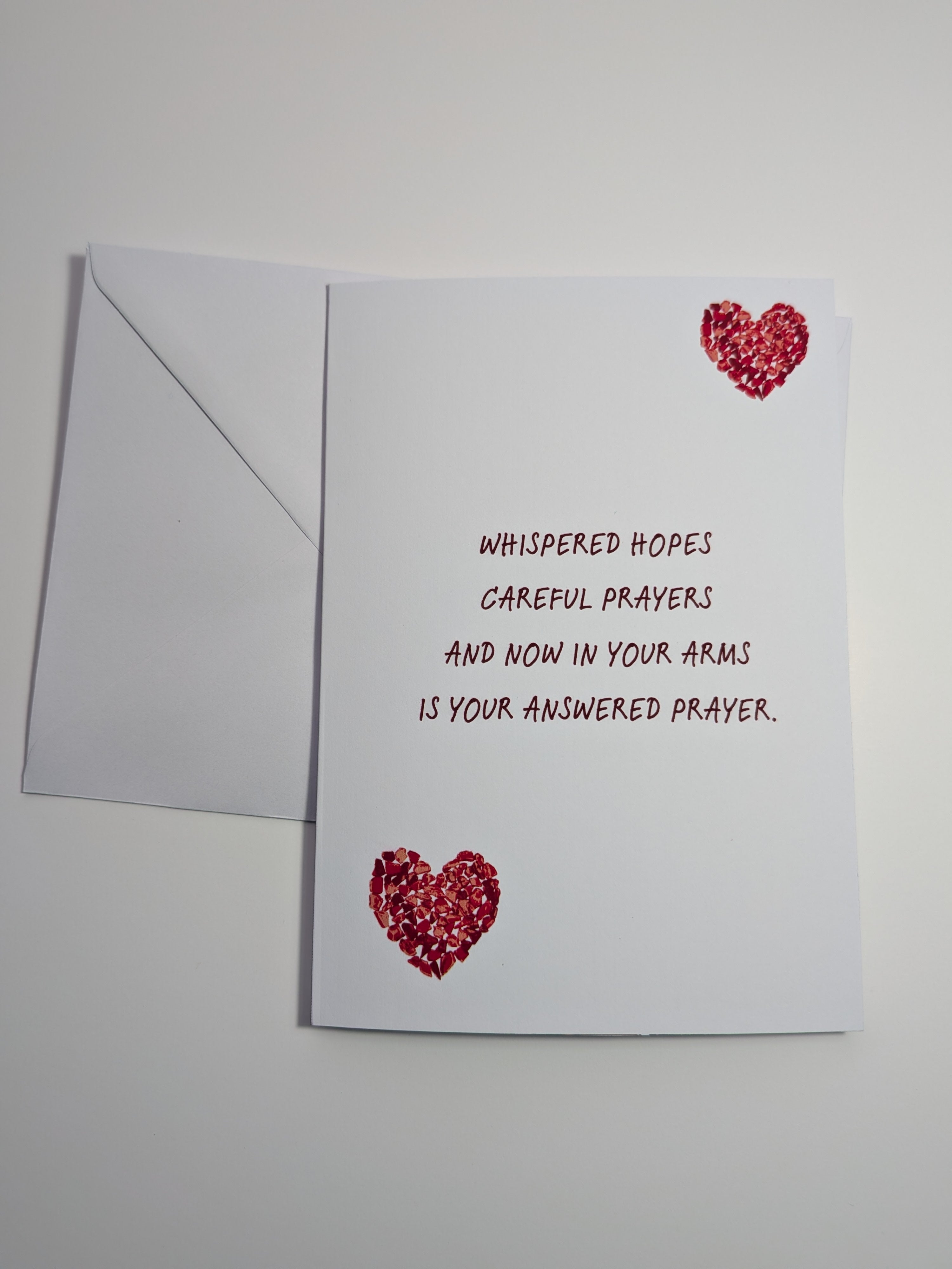 New baby card, long awaited baby card, IVF / Rainbow baby cards